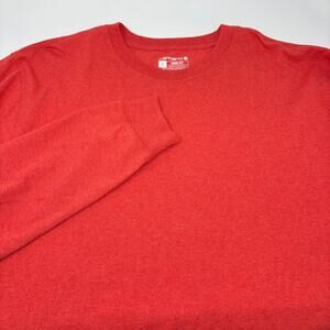 Carhartt Large Loose Fit Nectarine Long Sleeve Crewneck Logo Shirt